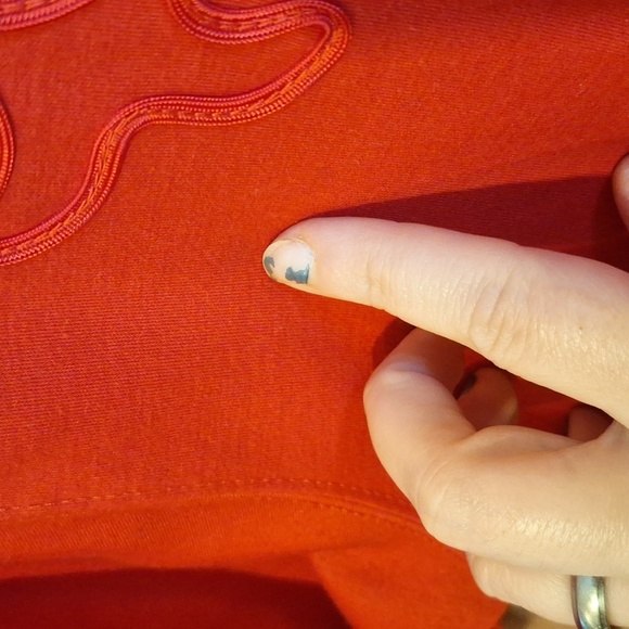 KAREN SCOTT RED MATCHING SET VINTAGE OUTFIT MEDIUM - Picture 9 of 9